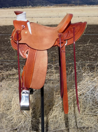 Stamped Saddles with Half Double Sirrup Leathers : Image 2