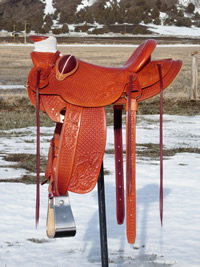 Stamped Saddles with Half Double Sirrup Leathers : Image 5