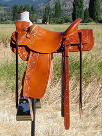 Stamped Saddles with Half Double Sirrup Leathers : Image 9