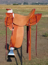 Stamped Saddles with Four Button Seat : Image 1