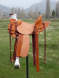 Stamped Saddles with Four Button Seat : Image 4